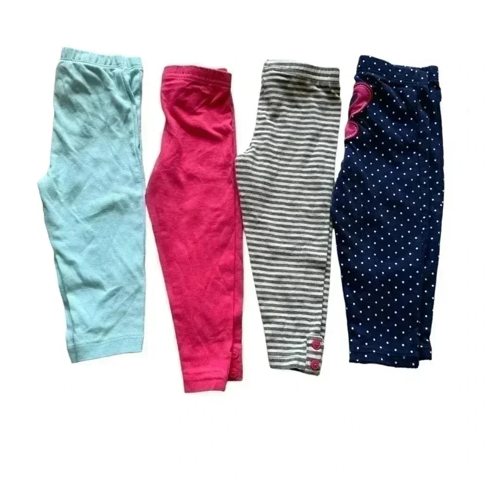 Carter’s Toddler Girl Play Leggings Bundle Sz 12 mo